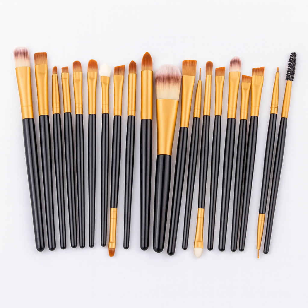 Makeup Brush Set 20 Piece Eye Shadow Blush Powder Face Brush Kit