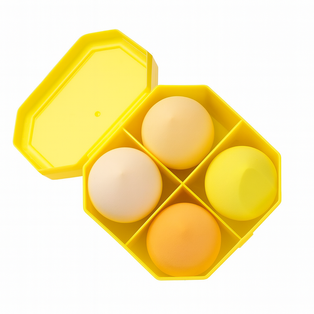 Makeup Sponge Set 4 Piece Beauty Blender Puff Face Foundation