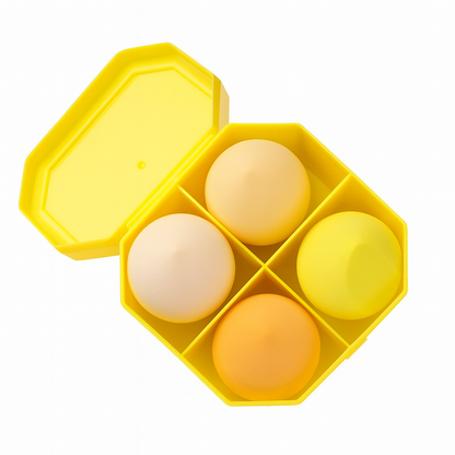 Makeup Sponge Set 4 Piece Beauty Blender Puff Face Foundation