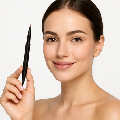 Dual End Eyebrow Pencil With Spoolie Waterproof Daily Longwear