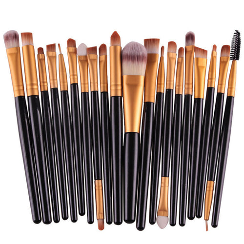 Makeup Brush Set 20 Piece Eye Shadow Blush Powder Face Brush Kit