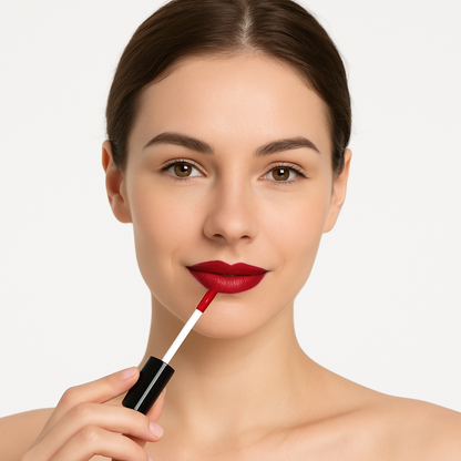 Cream Matte Liquid Lipstick Tube Lip Color Everyday Women Makeup