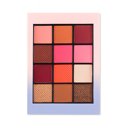 12 Color Matte Shimmer Eyeshadow Palette Everyday Eye Makeup