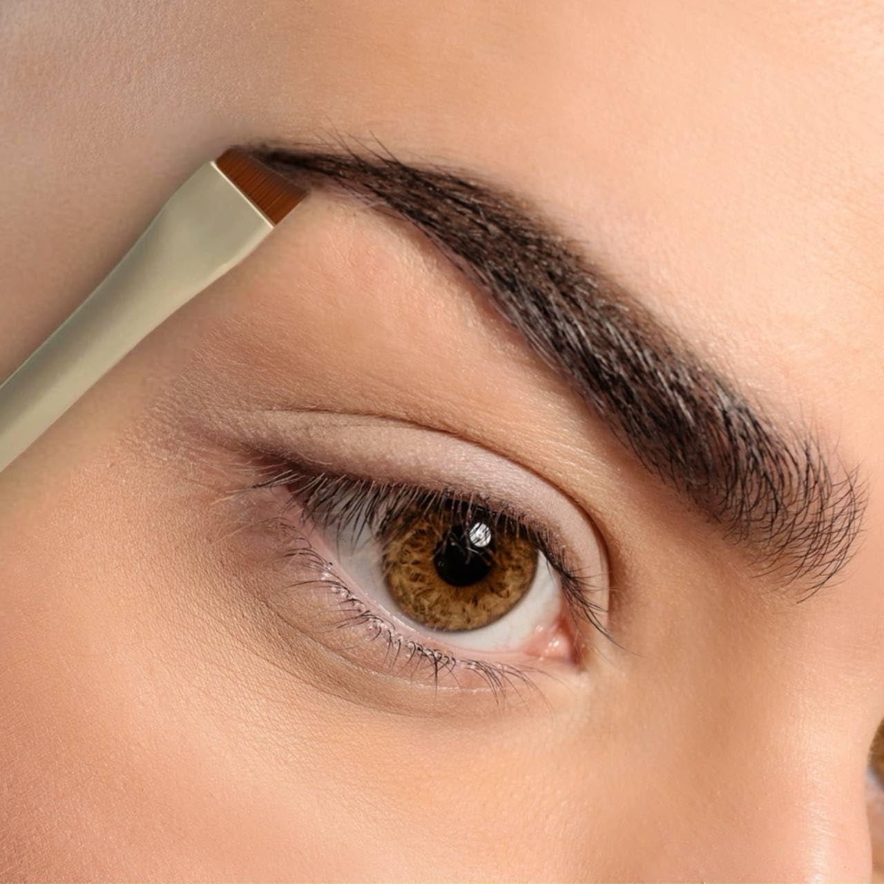 Angled Eyebrow and Eyeliner Brush Set Ultra Thin Precision Tools