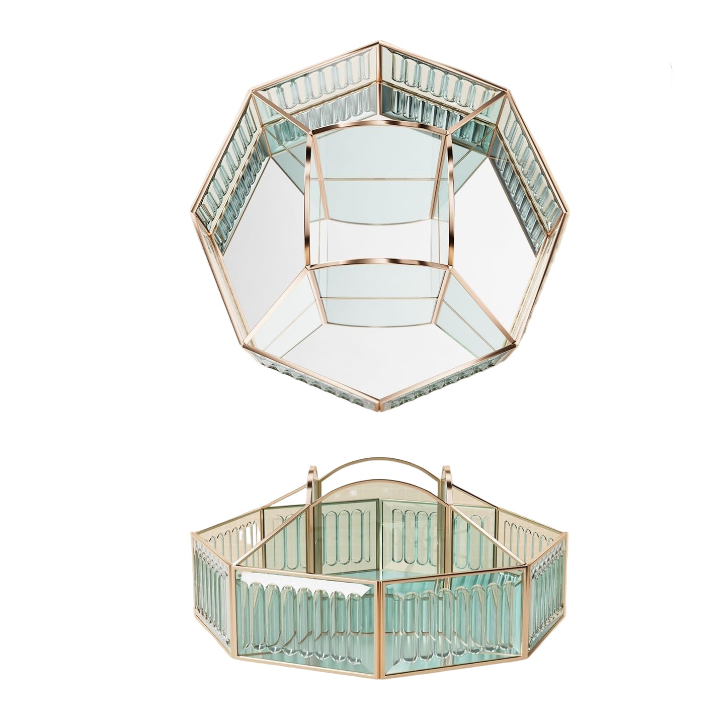 Rotating Makeup Organizer Spinning Vanity Storage with Brush Holder