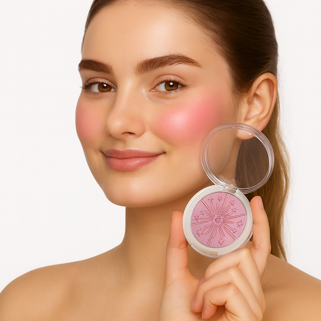 Baked Powder Blush Duo Glow Cheek Color Face Makeup Palette