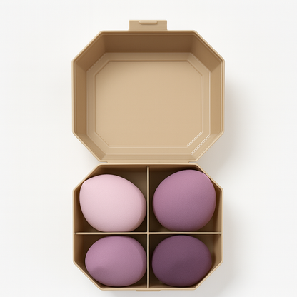 Makeup Sponge Set 4 Piece Beauty Blender Puff Face Foundation
