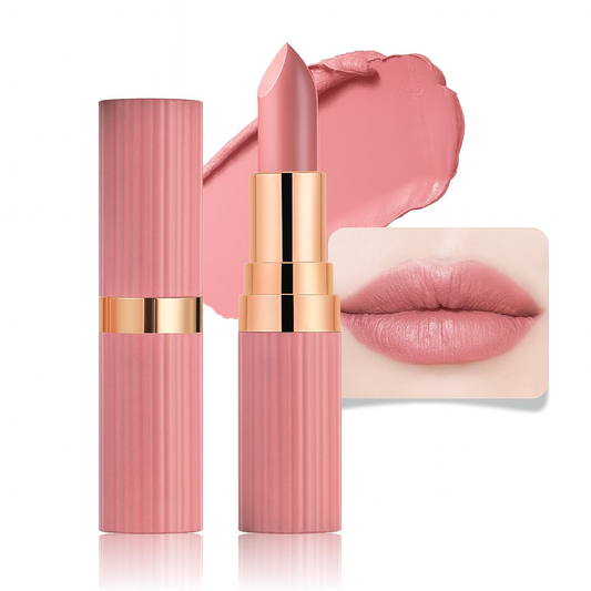 Nude Matte Cream Lipstick Long Wear Velvet Finish Travel Size